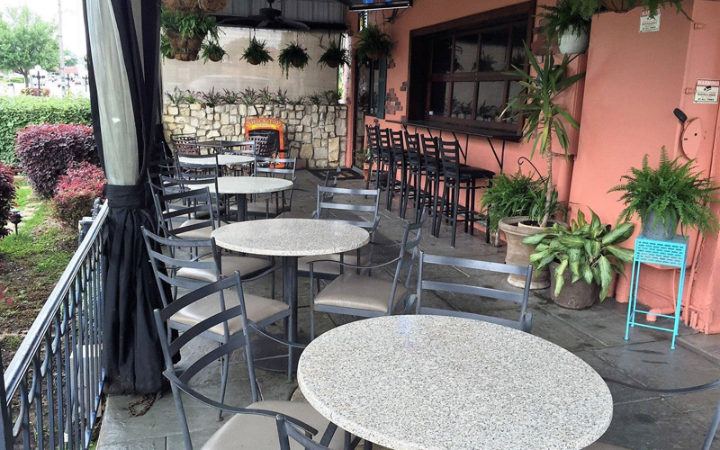 Image of our outdoor patio area